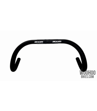 ZOOM DR-AL-130 Alloy Handlebar, 440 x 25.4mm, Fixed Gear Track Road Bicycles, Black