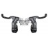 ALHONGA HJ-303AD Short Pull Brake Levers for BMX, Fixie Bike Black