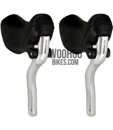 Dźwignie Klamki hamulca TEKTRO RL-340 Szosowe, Ostre Koło, Czarno - Srebrne