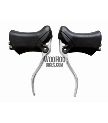 Dźwignie Klamki hamulca TEKTRO RL-340 Szosowe, Ostre Koło, Czarno - Srebrne