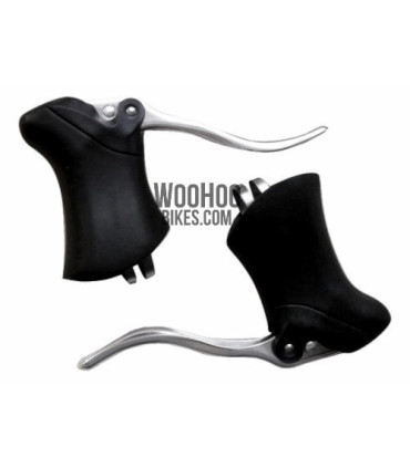 TEKTRO Aero RL-340 Road Bike Brake Levers, Silver with Black