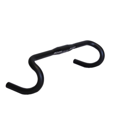 ZOOM DR-AL-210BT Road Bike Aluminum Handlebar, 31.8mm x 420mm, Matte Black