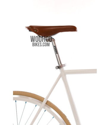 VELO PROX VL-1221 Saddle with Rivets, Fixed Gear, Brown