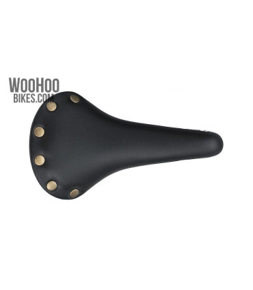 VELO PROX VL-1221 Saddle with Rivets, Fixed Gear, Black