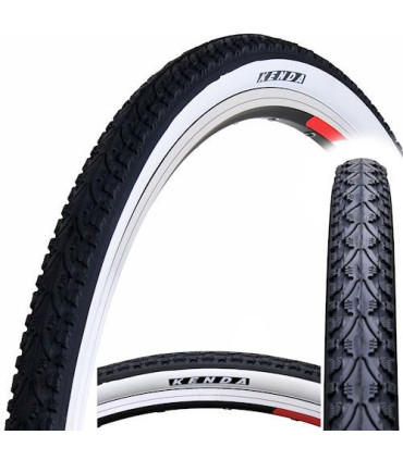 Opona Kenda KHAN K935 700x35C Turystyczno-Trekkingowa Czarna Beżowy Bok