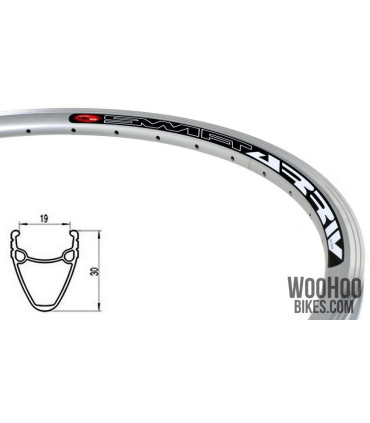 Obręcz 28'' 700C 30mm Ostre Koło Fixie 36H Srebrna