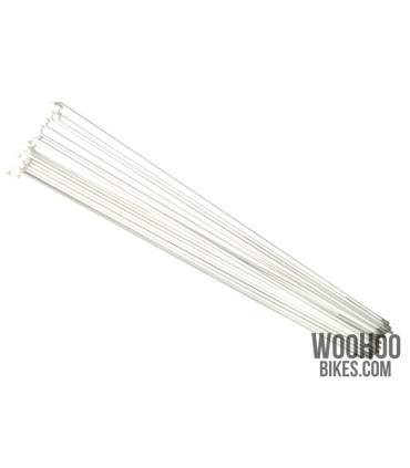 Pillar 294mm Stainless Steel Spokes, White 18pcs.