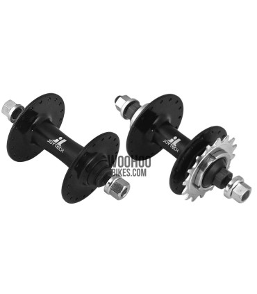 JOYTECH Front & Rear Hub Set, Fixed Gear, Road, Track 32H Black