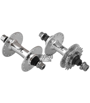JOYTECH Front & Rear Hub Set, Fixed Gear, Road, Track 36H Silver