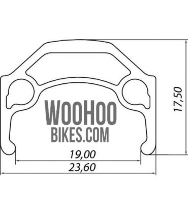 Accent Crossracer 700C, 28" cross - trekking rim, 32H black